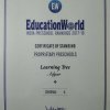 Education World Pre-School Rankings Dec 2017 - 5